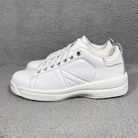 Iron Age Work Safety Shoes Sneakers Mens Size 7 Wide White Leather Steel Toe - Picture 3 of 9